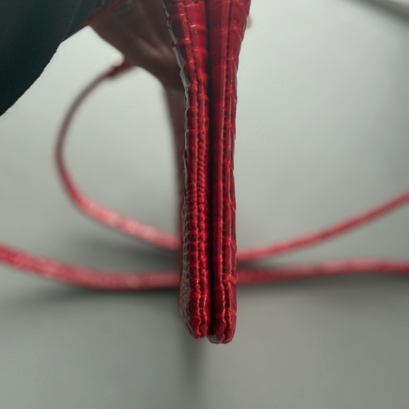 Brahmin Red Embossed Clutch